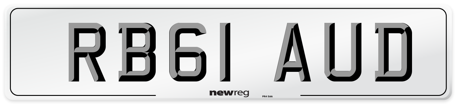 RB61 AUD Number Plate from New Reg